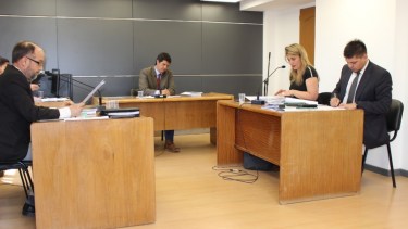 El juez Marcos Burgos encabezó la audiencia de control de acusación que se hizo este martes. (Foto: Gentileza)