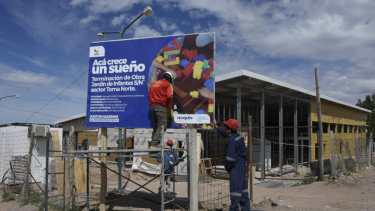 La obra del jardín de Toma Norte es una de las que se retomó.  (Foto: Juan Thomes)