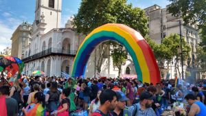 Miles se manifestaban en Buenos Aires durante la Marcha del Orgullo