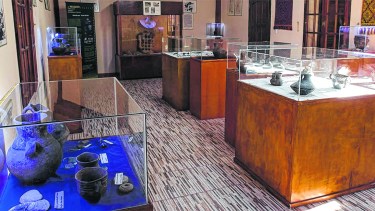 El museo de Caepe Malal tiene restos arqueológicos de un cementerio de los grupos Pehuenches.   (FOTO: Gentileza)