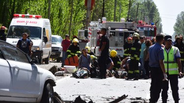 El Focus, uno de los involucrados junto al KoKo, en el choque que tuvo lugar en la "curva de Verani" de la ruta chica. (Foto: César Izza)