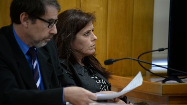 Magdalena López Giovanelli escucha la lectura de la sentencia. Foto: Alfredo Leiva