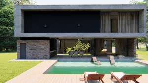 Privacidad extrema en esta vivienda de la ciudad de Neuquén