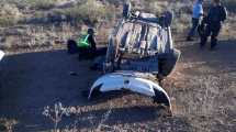 Imagen de Ruta 22: un policía volcó cerca del paraje «Ceferino»