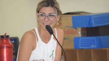 Spósito fue crítica con sus compañeros y pidió a la Justicia que no haya juramentos por la banca de Soria. Foto: gentileza.- 