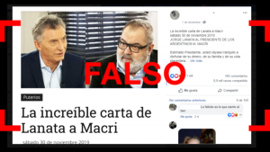Es falsa la carta de Lanata a Macri que se viralizó en redes sociales