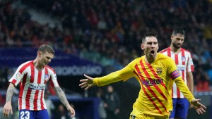 Un golazo de Messi le dio la victoria al Barcelona sobre el Atlético Madrid