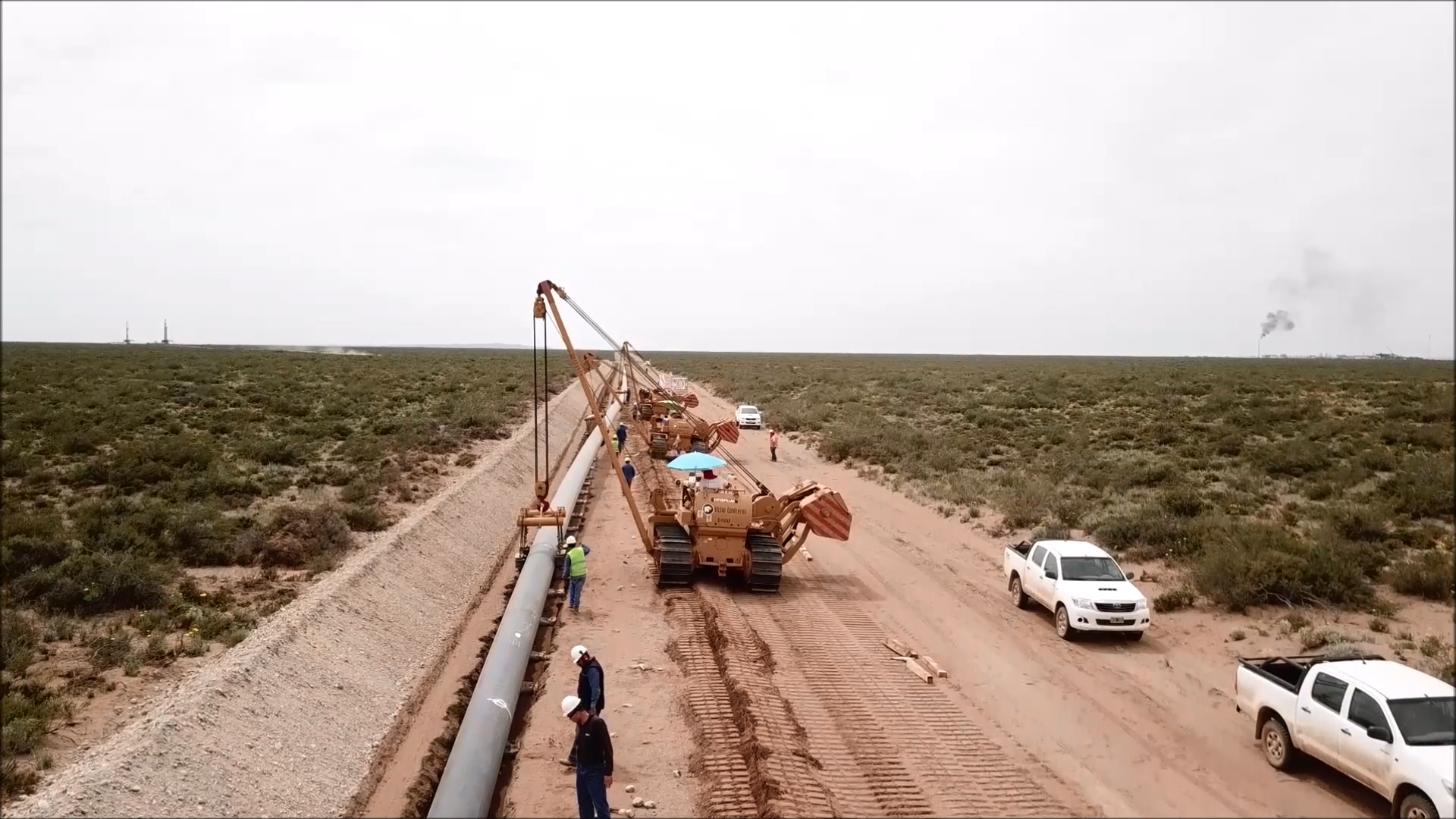 Las líneas comunican una zona de Vaca Muerta donde no habían gasoductos troncales para el transporte de la nueva producción.