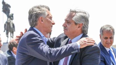 El abrazo entre Fernández y Macri, en la misa en Luján, que generó elogios