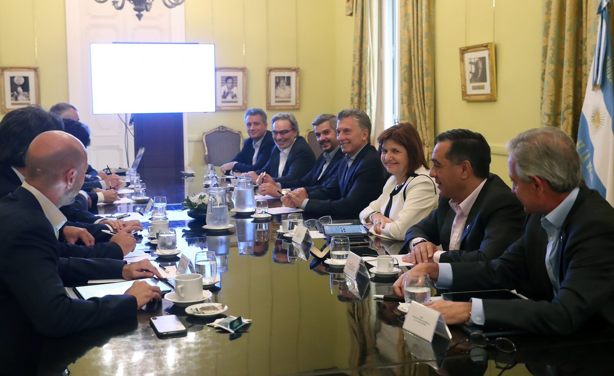 Última reunión de gabinete de la gestión de Mauricio Macri.