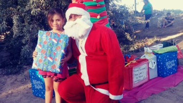 El fin de semana se celebró la Navidad con los chicos del merendero Rinconcito Solidario. (Foto gentileza)