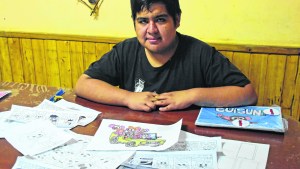 Emmanuel, el chico de Roca que con sus dibujos le ganó al autismo