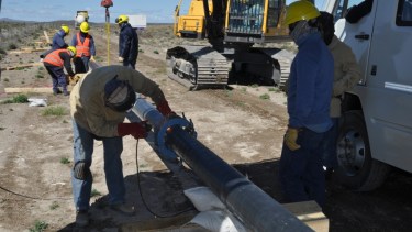 El gasoducto de la Región Sur es una de las obras financiadas por el Plan Castello. Archivo