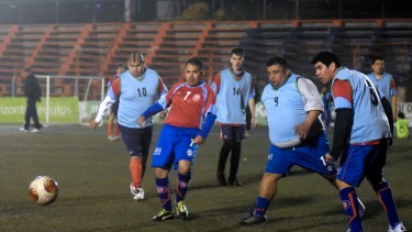 El equipo de Fútbol Integrado del Deportivo Roca, un ejemplo en la región y el país. (Foto: Emiliana Cantera)