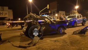 Se agrava el estado del policía que sufrió un choque en la ruta 22