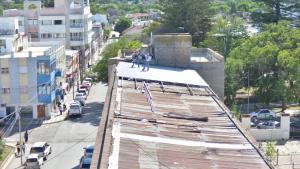 Reparan los techos de la Manzana Histórica en Viedma