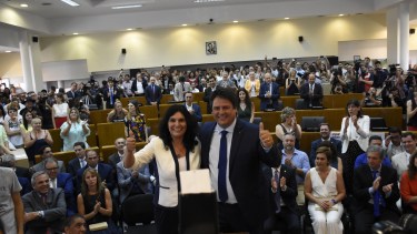 Gaido juró ayer en el Concejo Deliberante de Neuquén. Foto: Florencia Salto