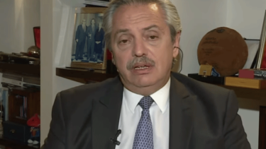 Alberto Fernández en la entrevista en C5N.