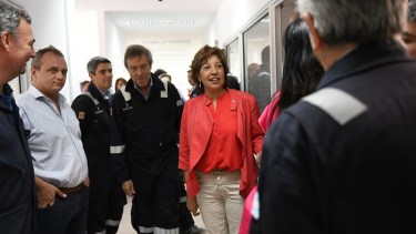 Fue la primer visita como  mandataria a un yacimiento,