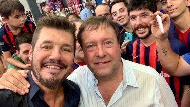 Weretilneck celebró el triunfo de Tinelli en San Lorenzo.