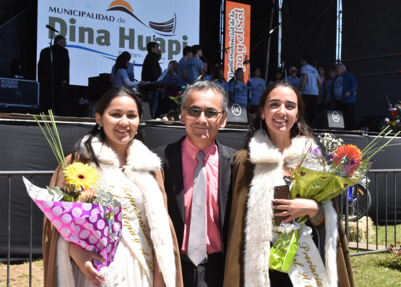 El intendente de Dina Huapi, Danilo Rojas, brindó su último discurso. Foto: gentileza
