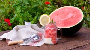 Granizado de sandía y vainilla para combatir los días de calor