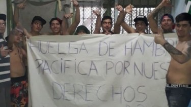 Presos del pabelló 2 II del Penal 3 de Bariloche mantienen una huelga de hambre. Gentileza