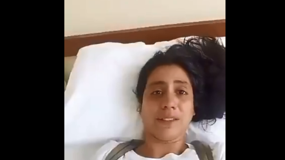 Nerea Jodor es argentina y está internada en Perú tras un accidente. Pide ayuda para ser trasladada al país. Foto: captura de pantalla.-