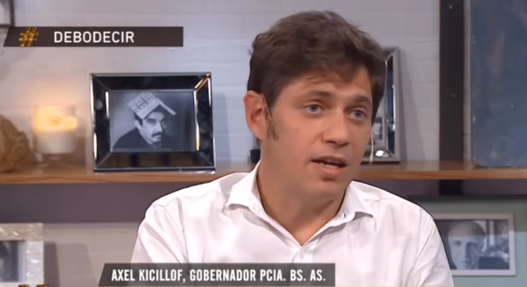Axel Kicillof invitado en "Debo Decir" por América TV.