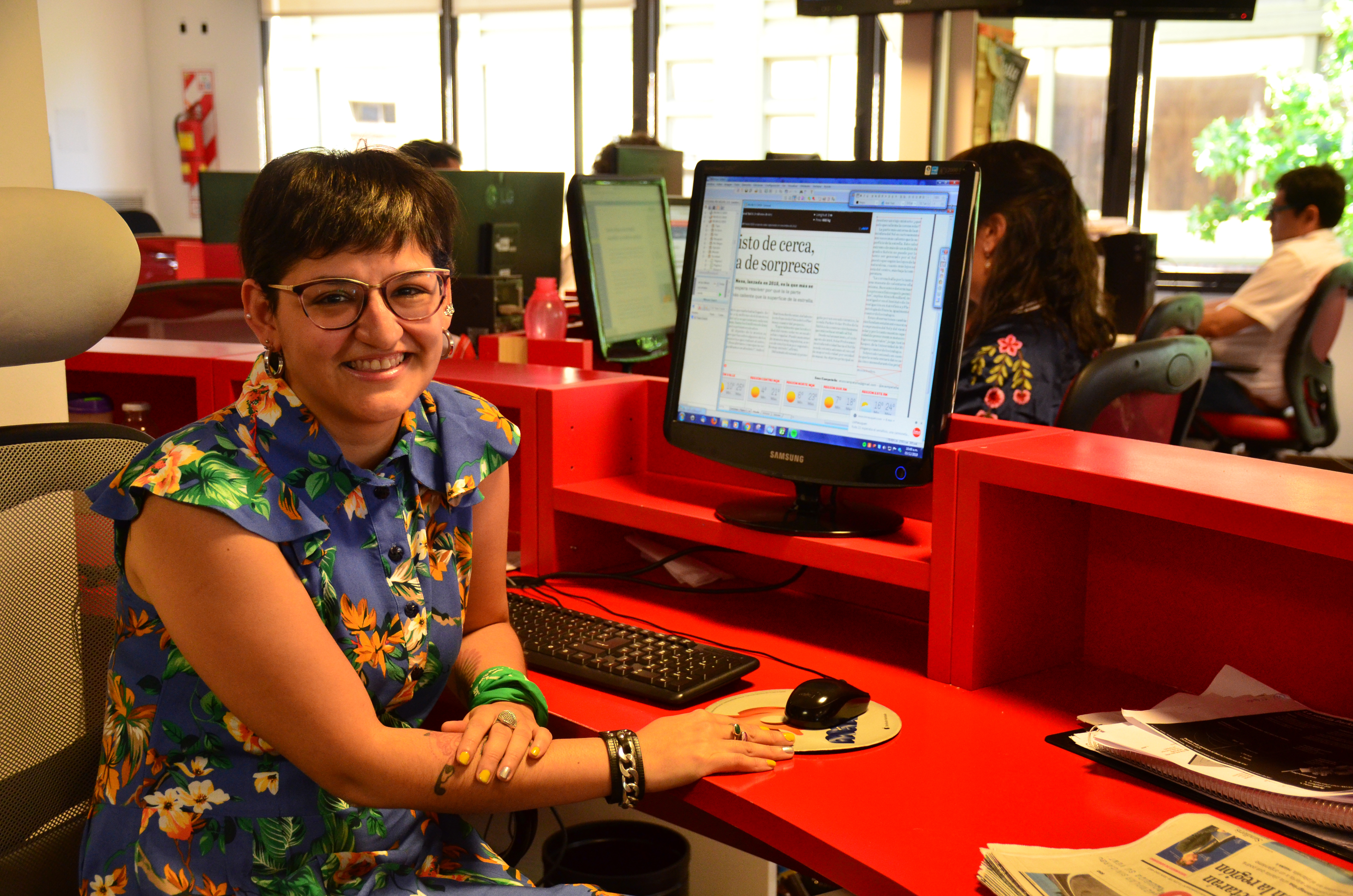 Laura Loncopan Berti, la flamante editora de género, que hará un monitoreo constante de los contenidos. (Foto: Alejandro Carnevale)