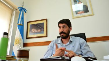 El ministro Nicolás Land, en diálogo con RÍO NEGRO. Foto: Marcelo Ochoa.-