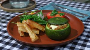 Zapallitos rellenos de carne veggie imperdibles