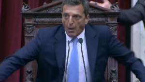 El «blooper» de Sergio Massa en plena sesión de Diputados