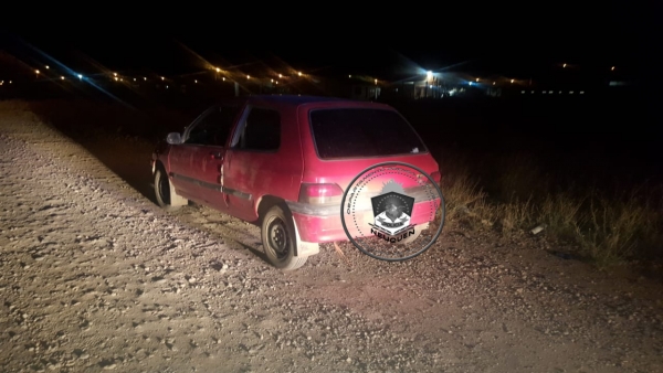 El auto fue hallado a unos tres kilómetros del domicilio de la víctima. (Foto: Gentileza.-)