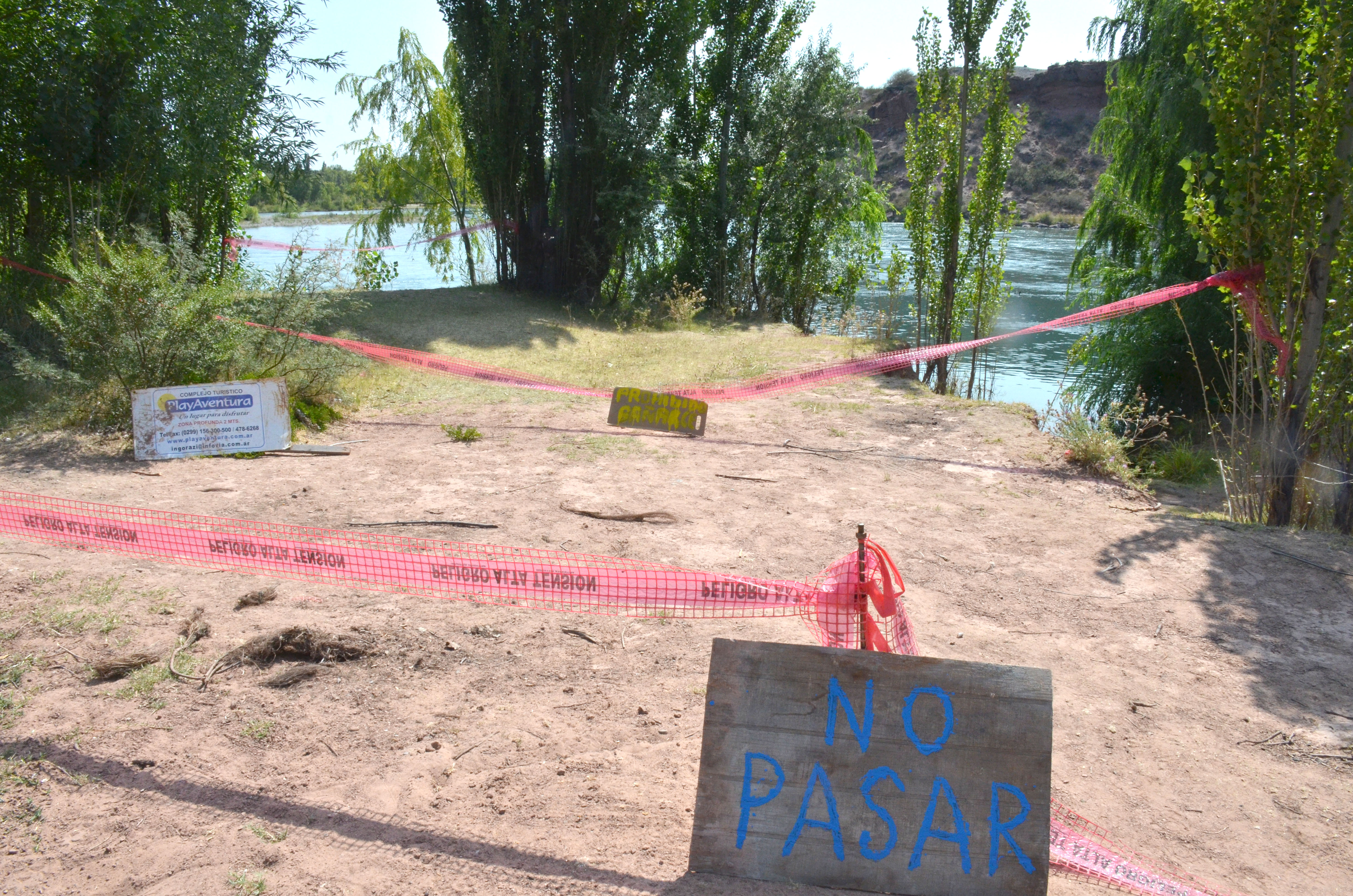 La zona del río no era un lugar habilitado para bañarse. (Foto: Yamil Regules)