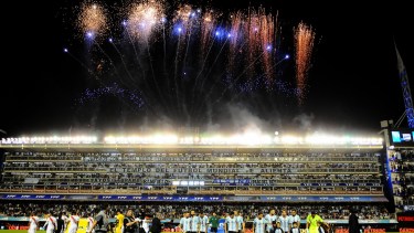 La Albiceleste jugó su último partido de Eliminatorias como local en La Bombonera, 0 a 0 ante Perú en 2017. (Foto: Gentileza Infobae)