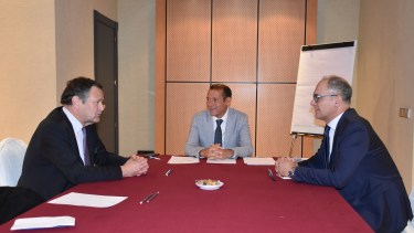 En el encuentro con los referentes de Total se confirmó que estudian sumar más áreas en Vaca Muerta.