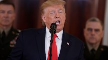 Imagen de Trump: habló de paz y consideró que Irán parece estar «retirándose»