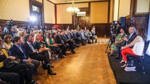 El Presidente y su gabinete participaron de la capacitación en género