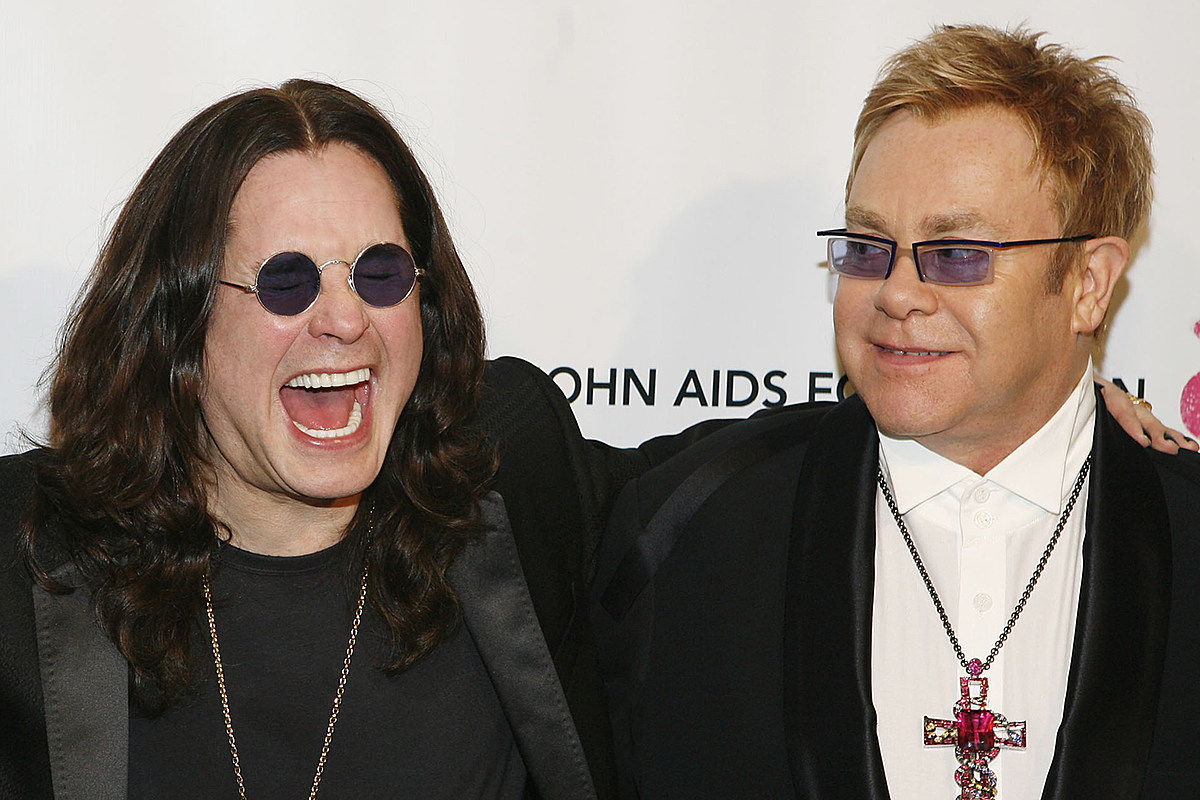 Ozzy y Elton, viejos ruteros del rock, se unieron en una bella colaboración.