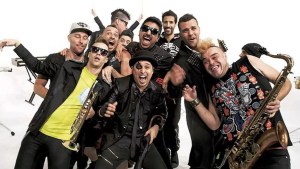 Los Caligaris en la primera noche de la Fiesta de la Pera