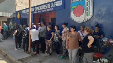 Un galpón de empaque de Cinco Saltos presentó un preventivo y 50 familias podrían quedar sin trabajo. (Foto: Gentileza)