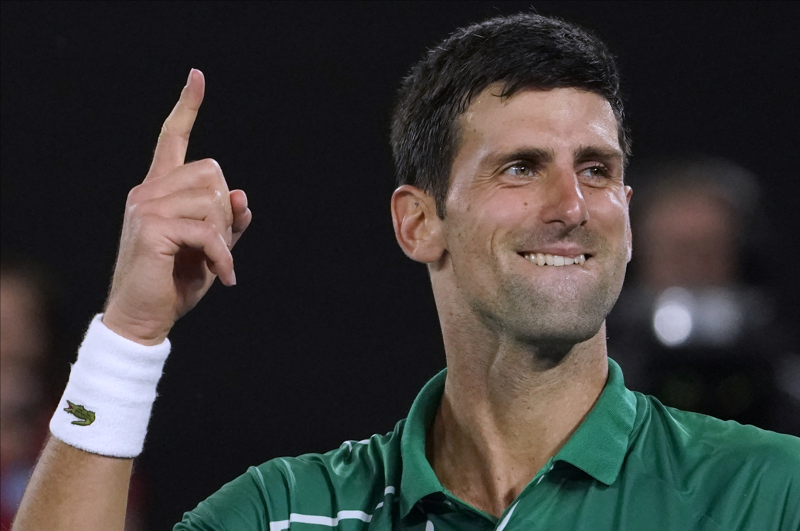 Novak Djokovic pasó a la final del Abierto de Australia, el primer grand slam del año. Foto AP. 