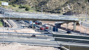 El flamante Nodo Vial sobre la Ruta 7 Foto: Archivo Juan Thomes