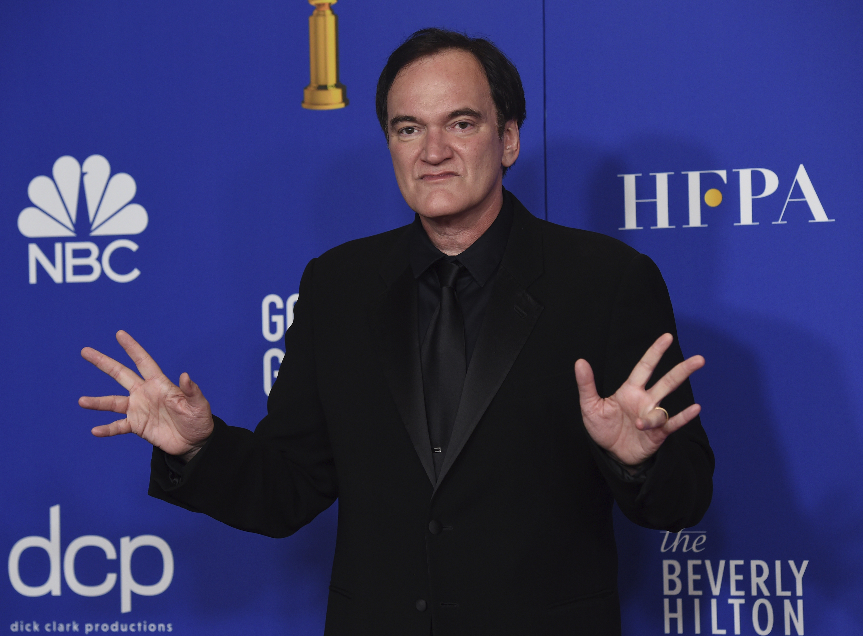 Quentin Tarantino, ganó por mejor guión. Foto: AP.