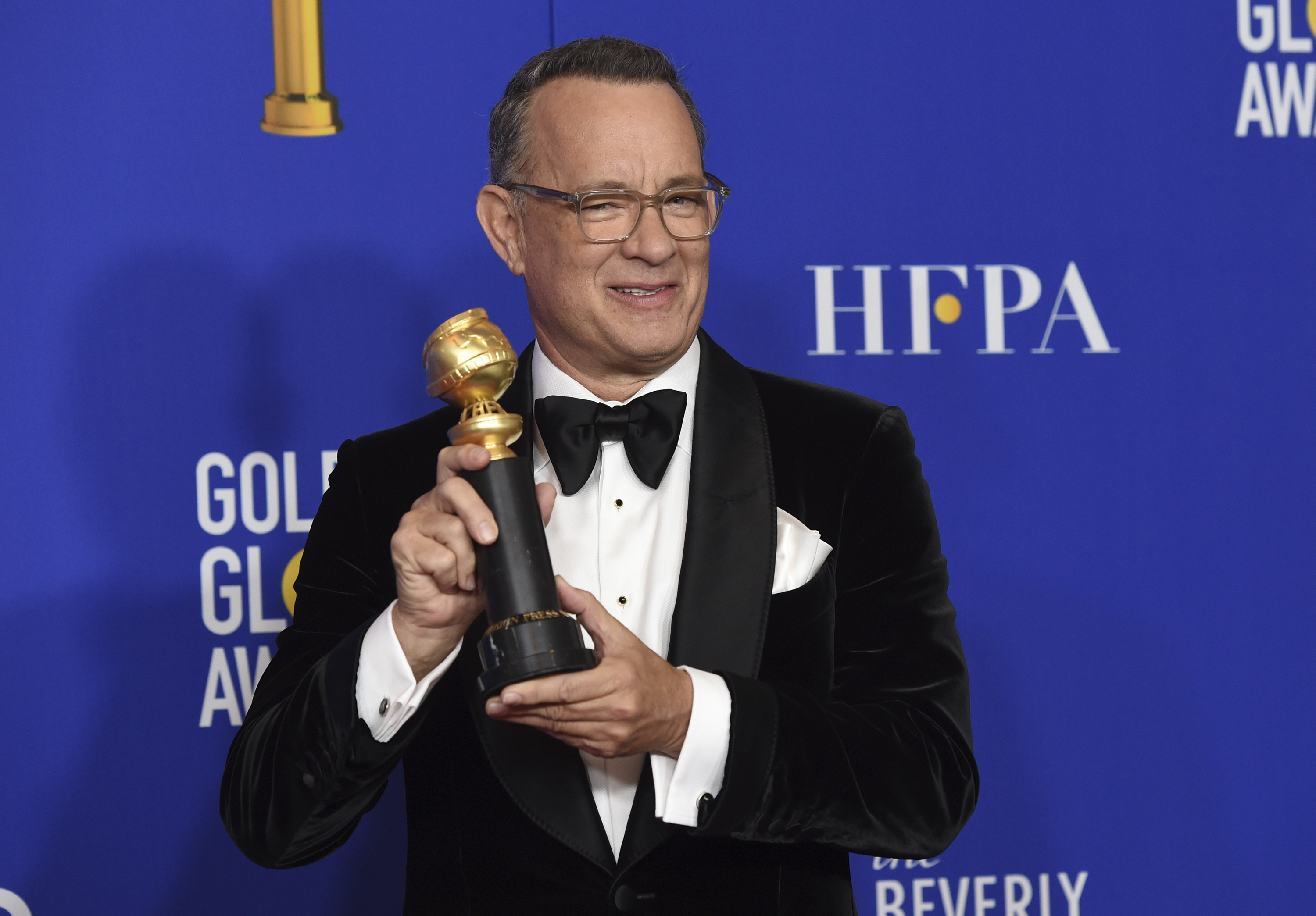 Tom Hanks recibió un merecido homenaje por su trayectoria. Foto: AP.
