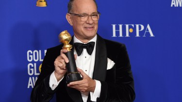 Tom Hanks recibió un merecido homenaje por su trayectoria. Foto: AP.