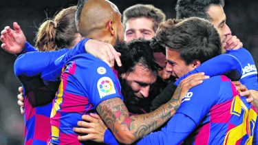 La Pulga coronó una exquisita jugada colectiva.