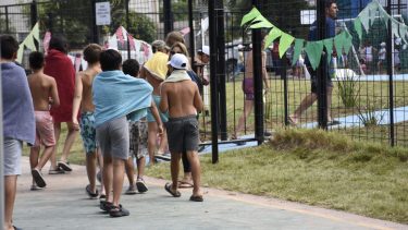 Se recuperó el natatorio que había dejado de funconar en 2016. Foto: Florencia Salto.