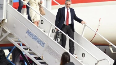 Este será el primer viaje oficial del mandatario argentino al exterior. Va con una importante comitiva. Foto: archivo.-